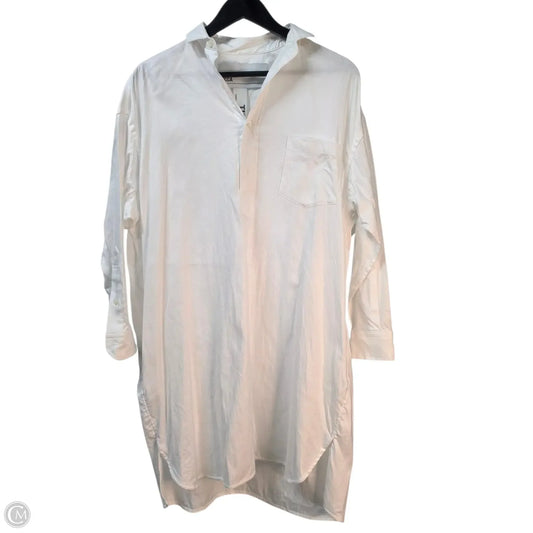 Dress Casual Midi By Clothes Mentor In White, Size: M
