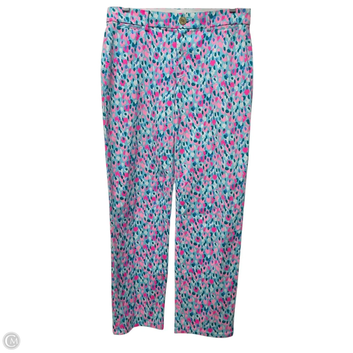 Pants Designer By Lilly Pulitzer In Blue & Pink, Size: 4