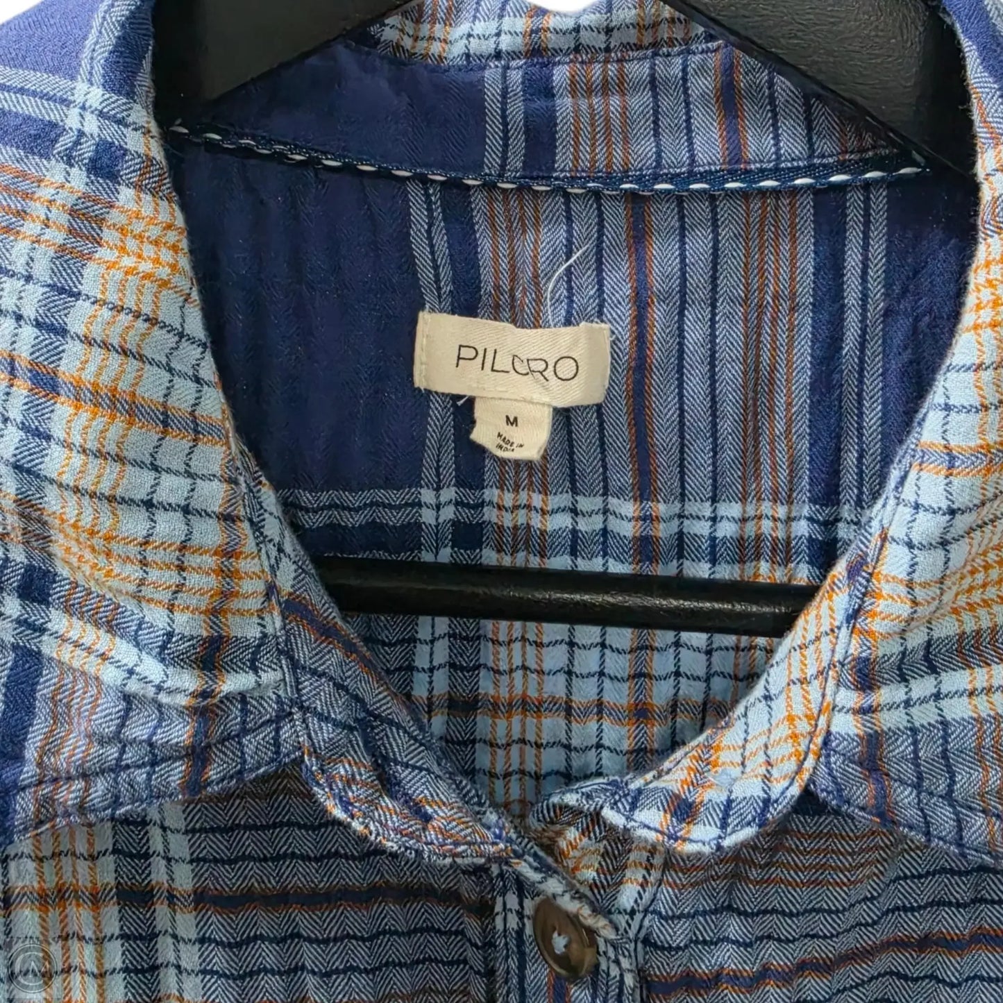 Top Short Sleeve Basic By Pilcro In Blue, Size: M