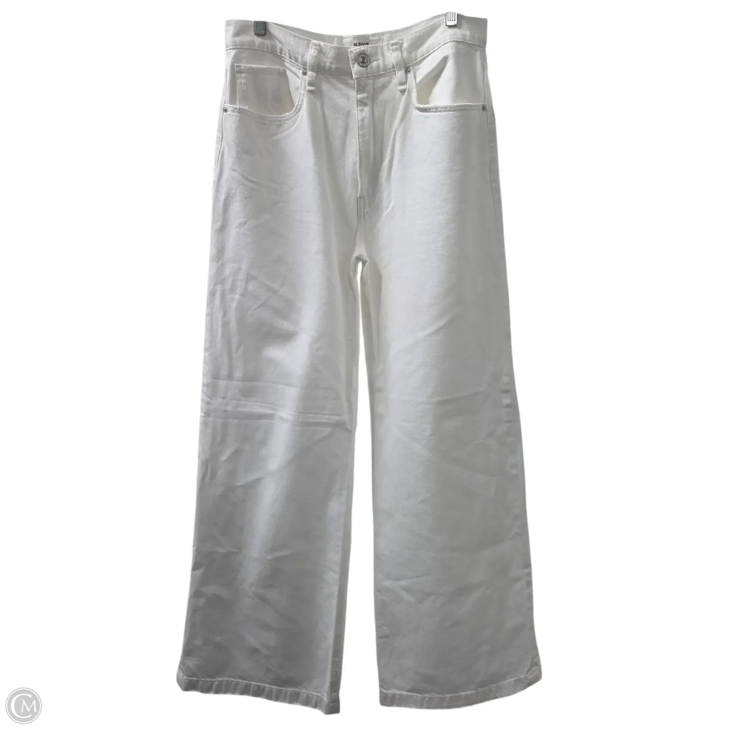 Jeans Wide Leg By Hudson In White, Size: 6