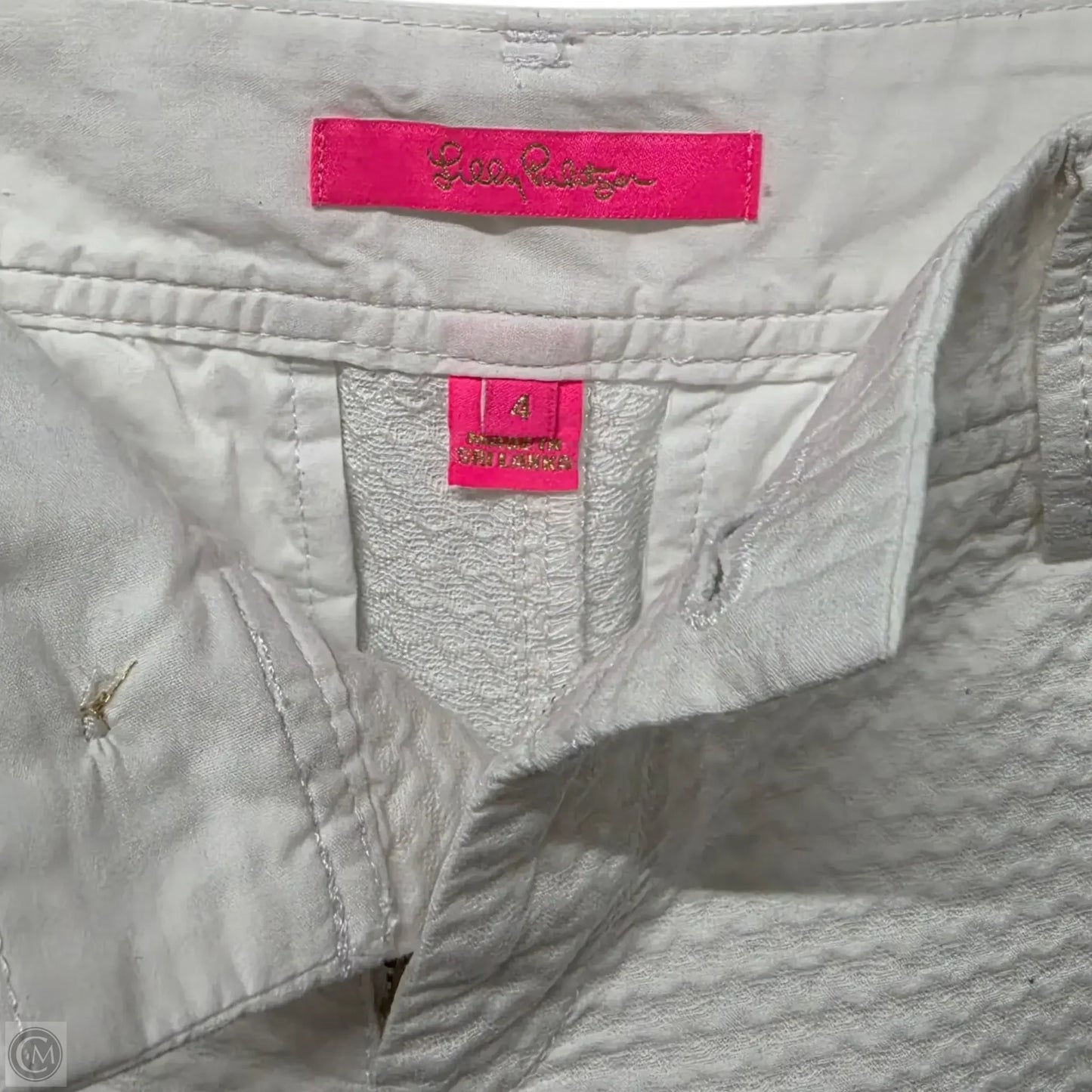Shorts Designer By Lilly Pulitzer In White, Size: 4