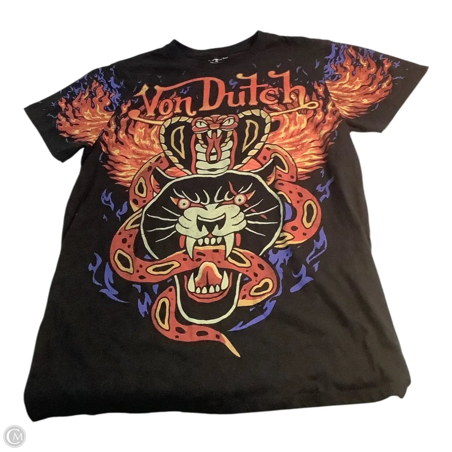 Top Short Sleeve Basic By Von Dutch In Black, Size: Xl