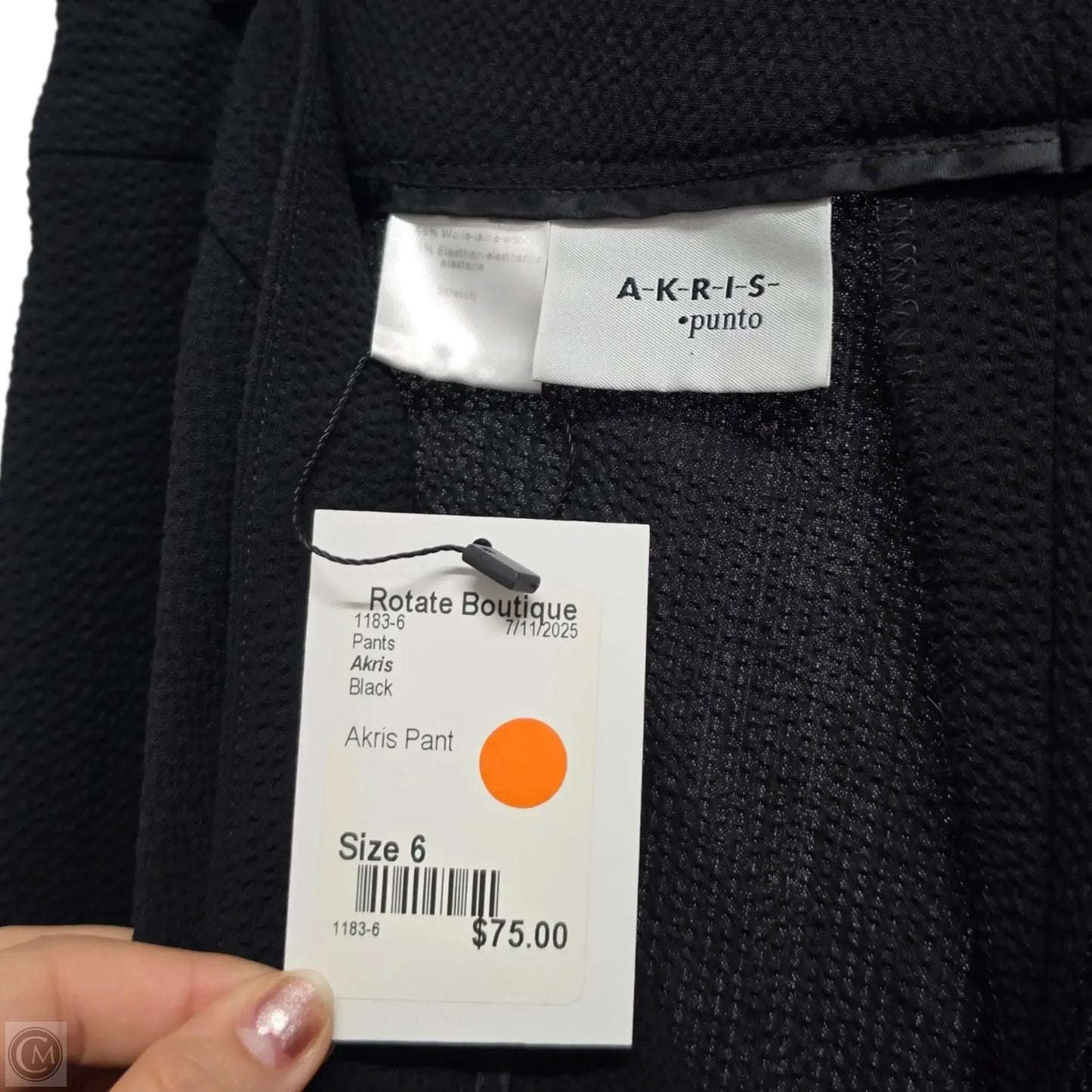 Pants Wide Leg By Akris In Black, Size: 6
