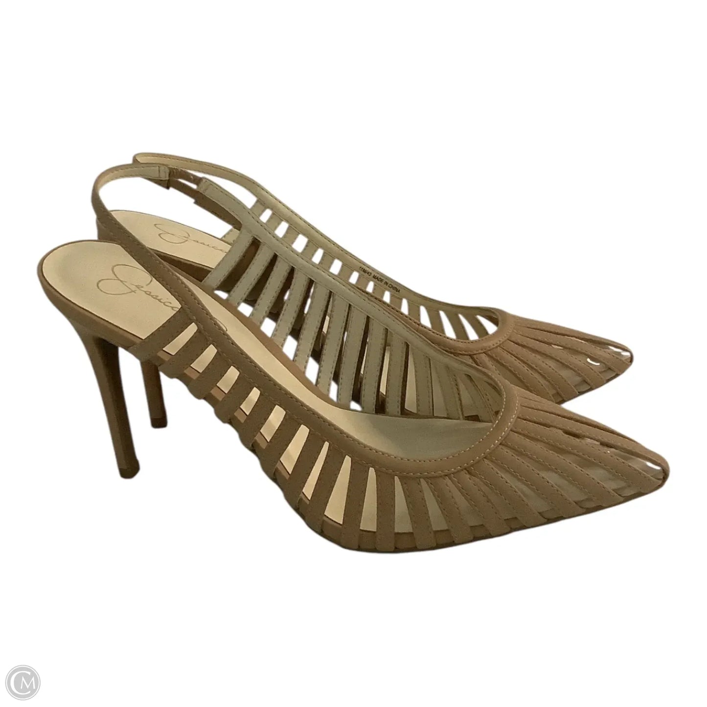 Shoes Heels Stiletto By Jessica Simpson In Tan, Size: 11