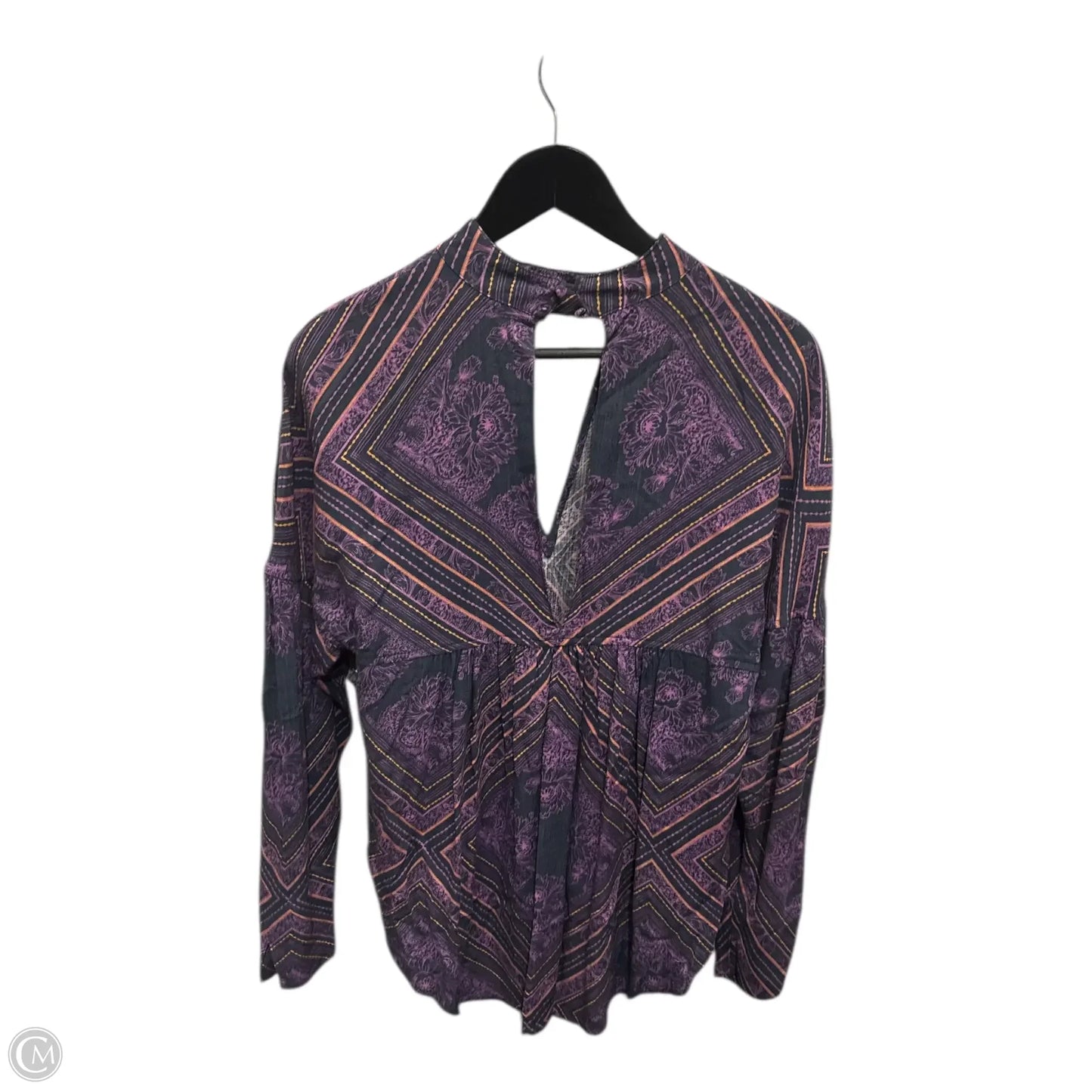 Top Long Sleeve By Free People In Purple, Size: Xs