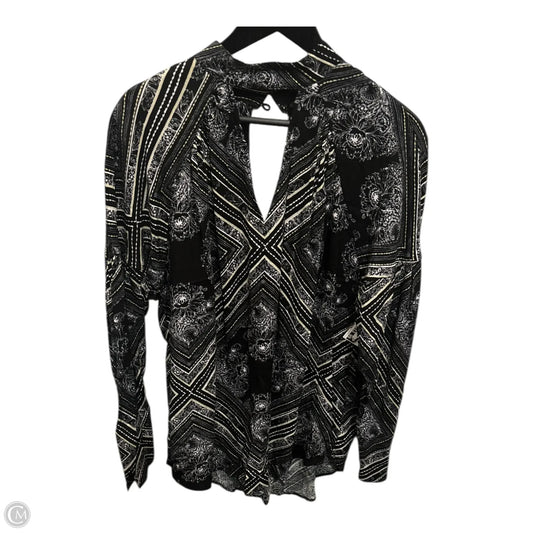 Top Long Sleeve By Free People In Black, Size: S