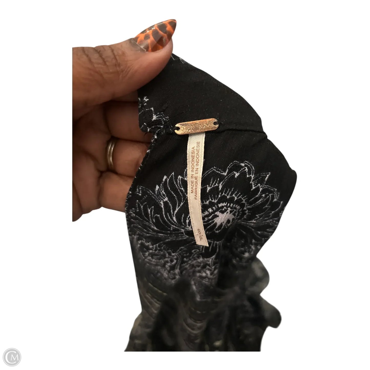 Top Long Sleeve By Free People In Black, Size: S