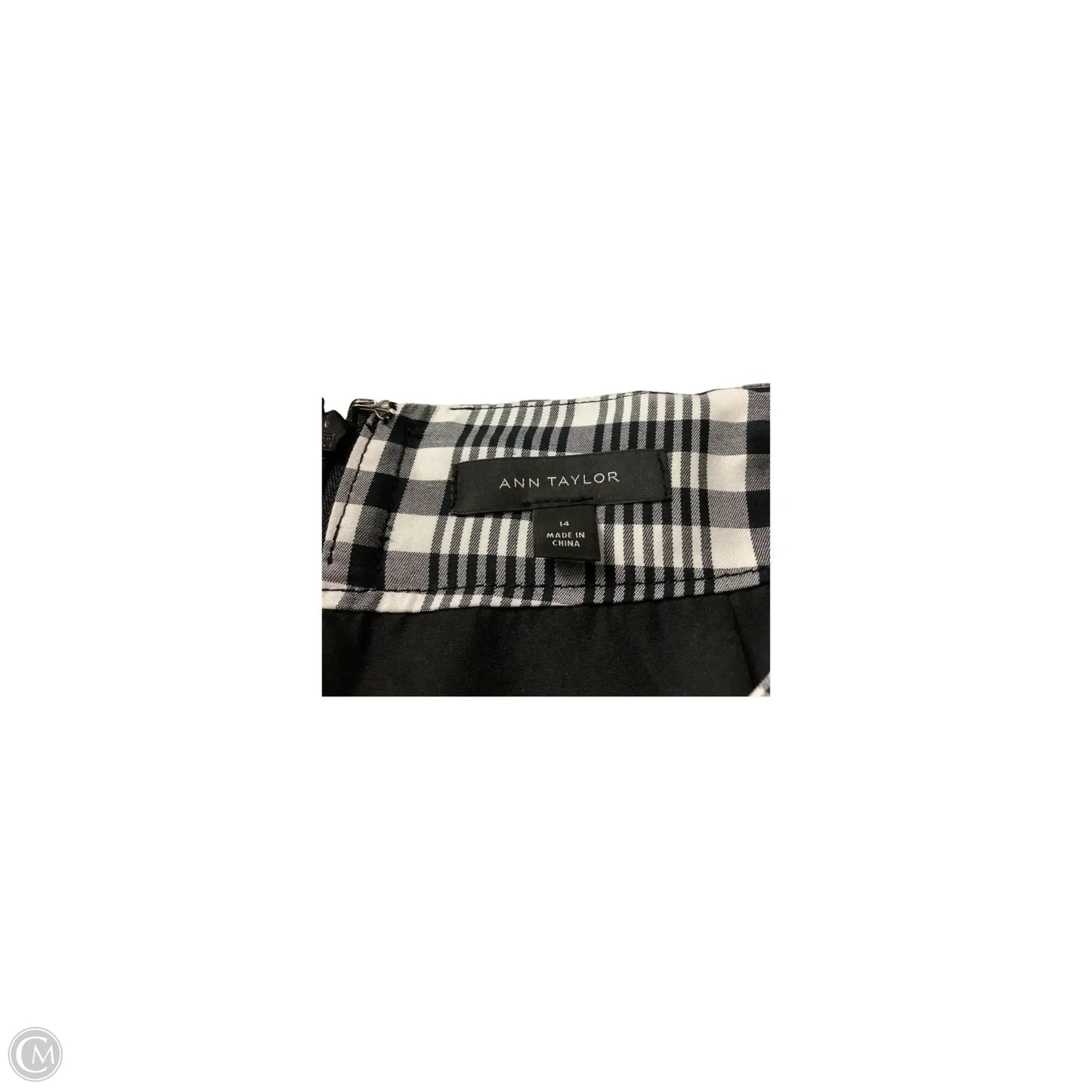 Skirt Maxi By Ann Taylor In Black & White, Size: 14