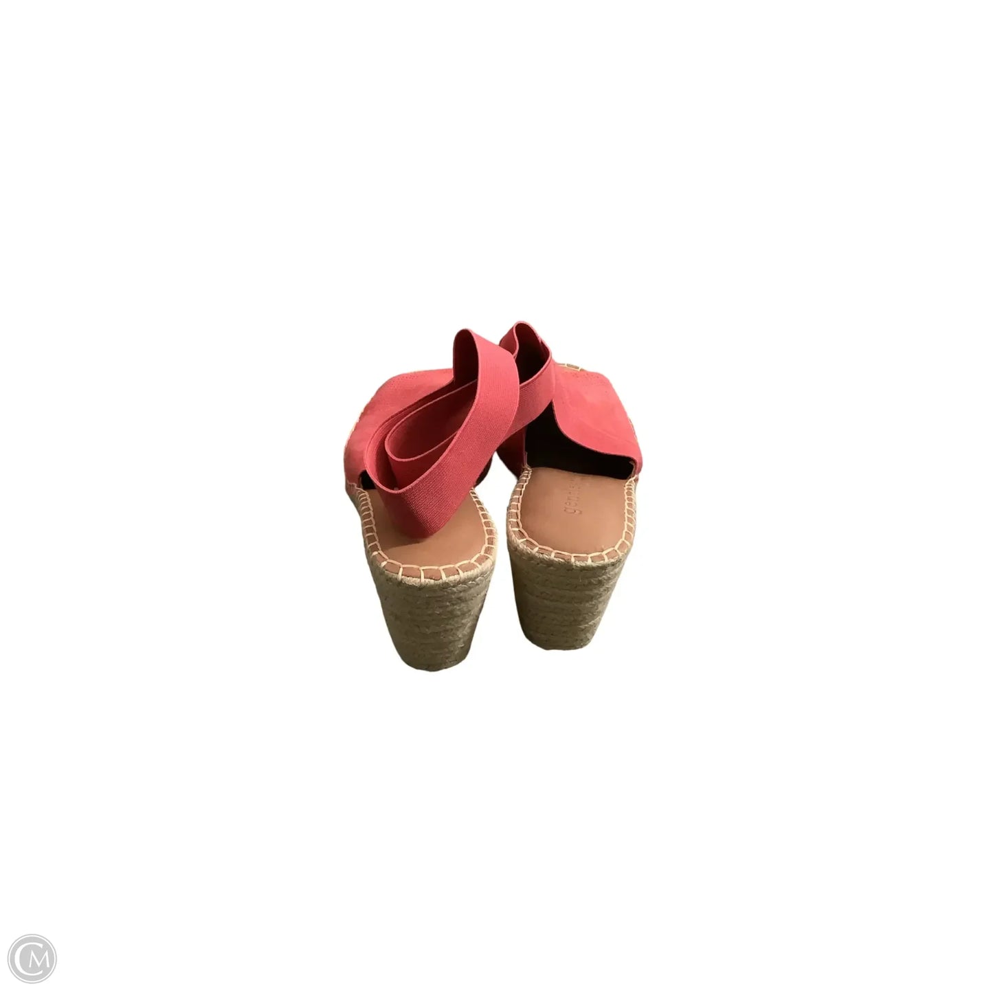 Sandals Heels Wedge By Gentle Souls In Coral, Size: 9.5
