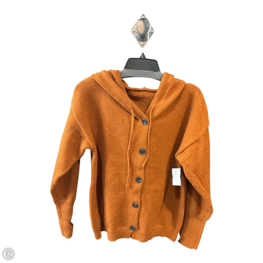 Sweater Cardigan By Clothes Mentor In Orange, Size: M