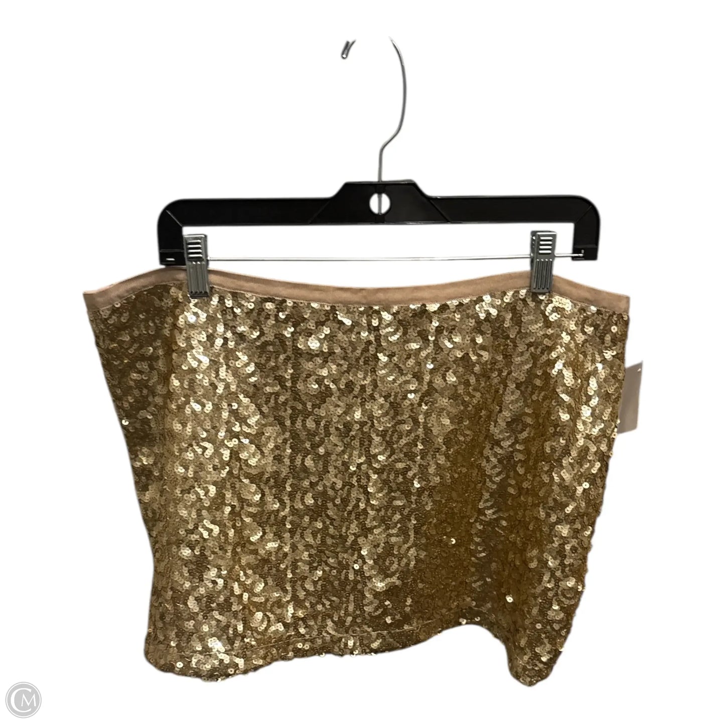 Skirt Mini & Short By London Jean In Gold, Size: 14