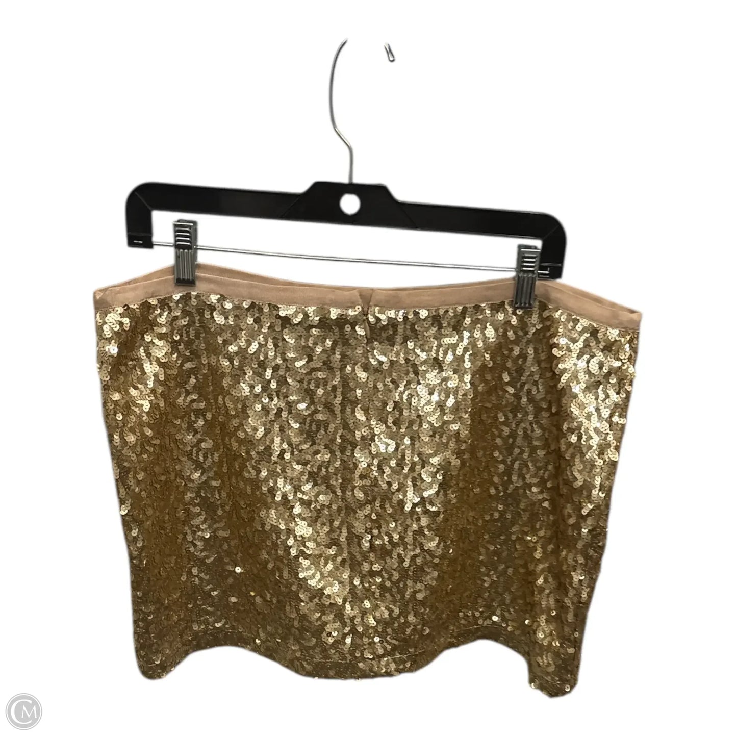 Skirt Mini & Short By London Jean In Gold, Size: 14