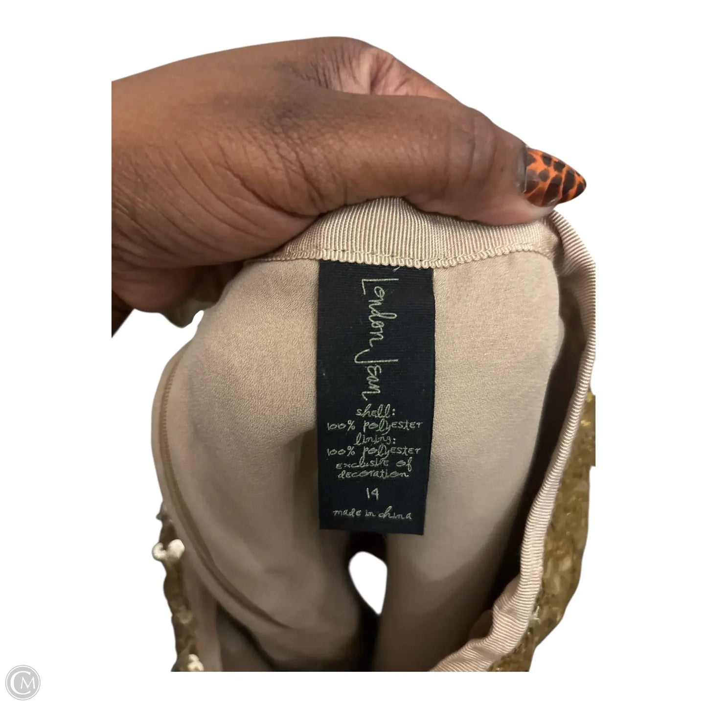 Skirt Mini & Short By London Jean In Gold, Size: 14