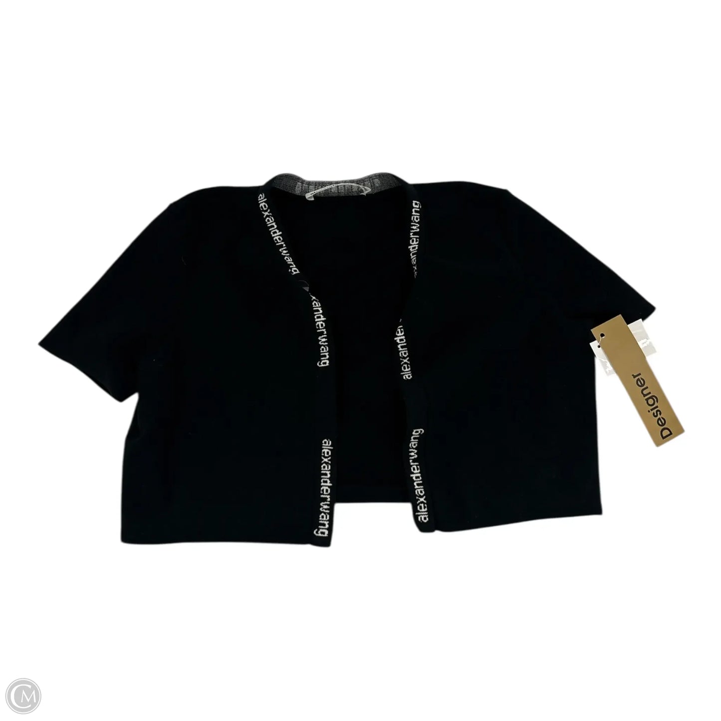 Top Short Sleeve Luxury Designer By Alexander Wang In Black, Size: S