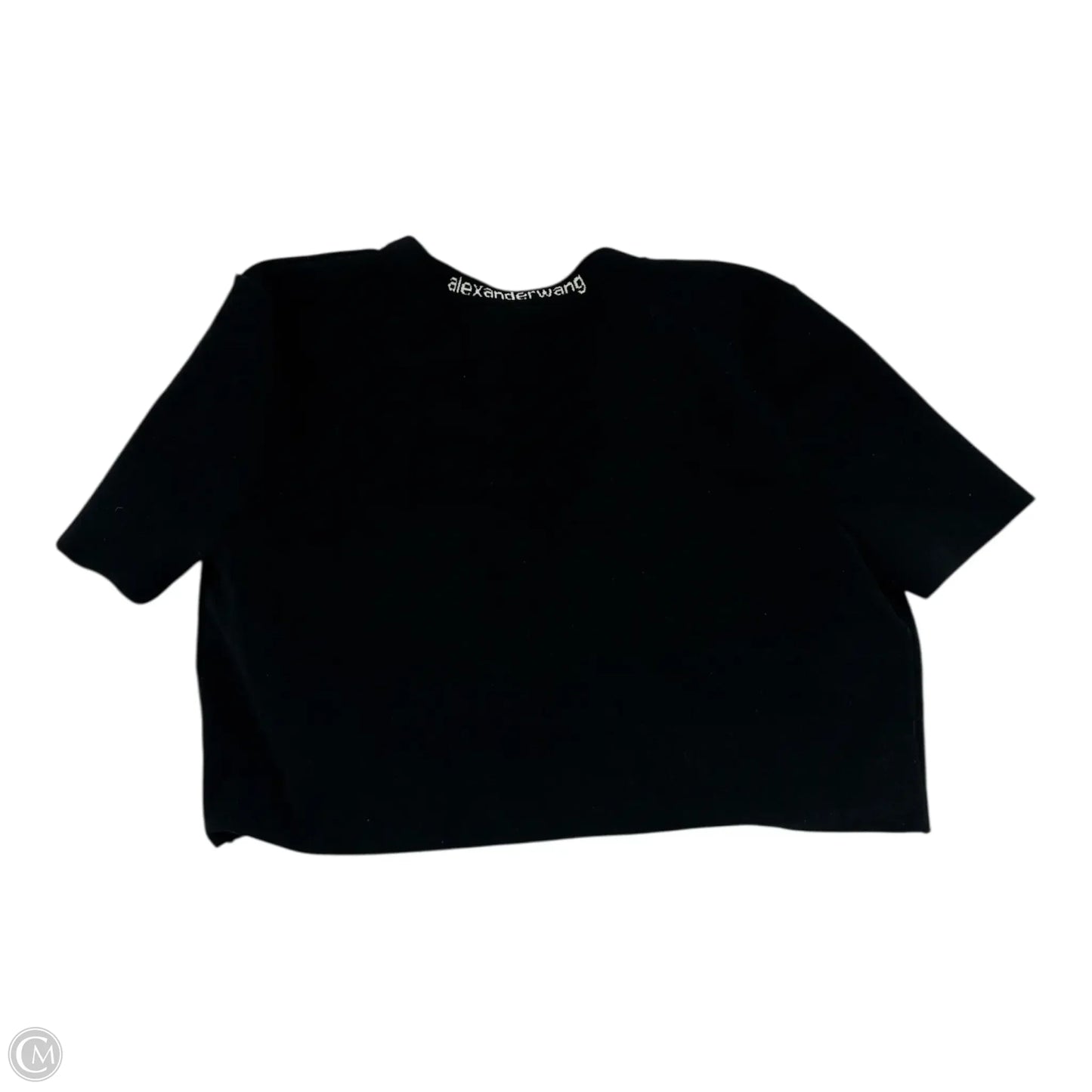 Top Short Sleeve Luxury Designer By Alexander Wang In Black, Size: S