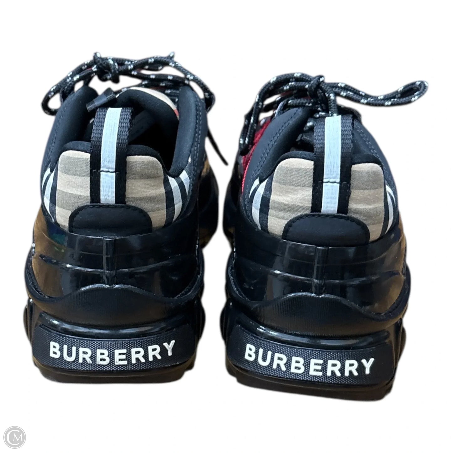Shoes Luxury Designer By Burberry In Black & Red