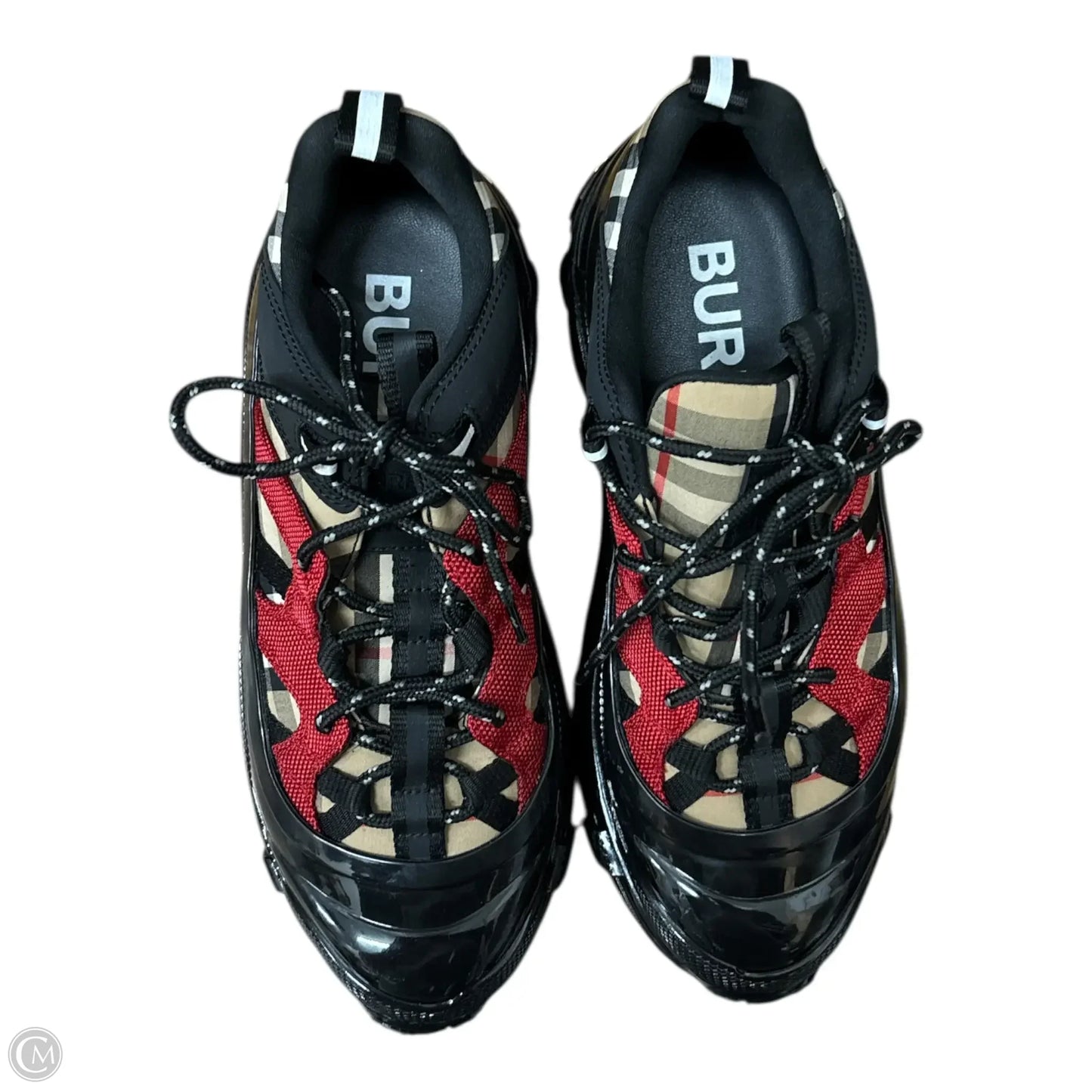 Shoes Luxury Designer By Burberry In Black & Red