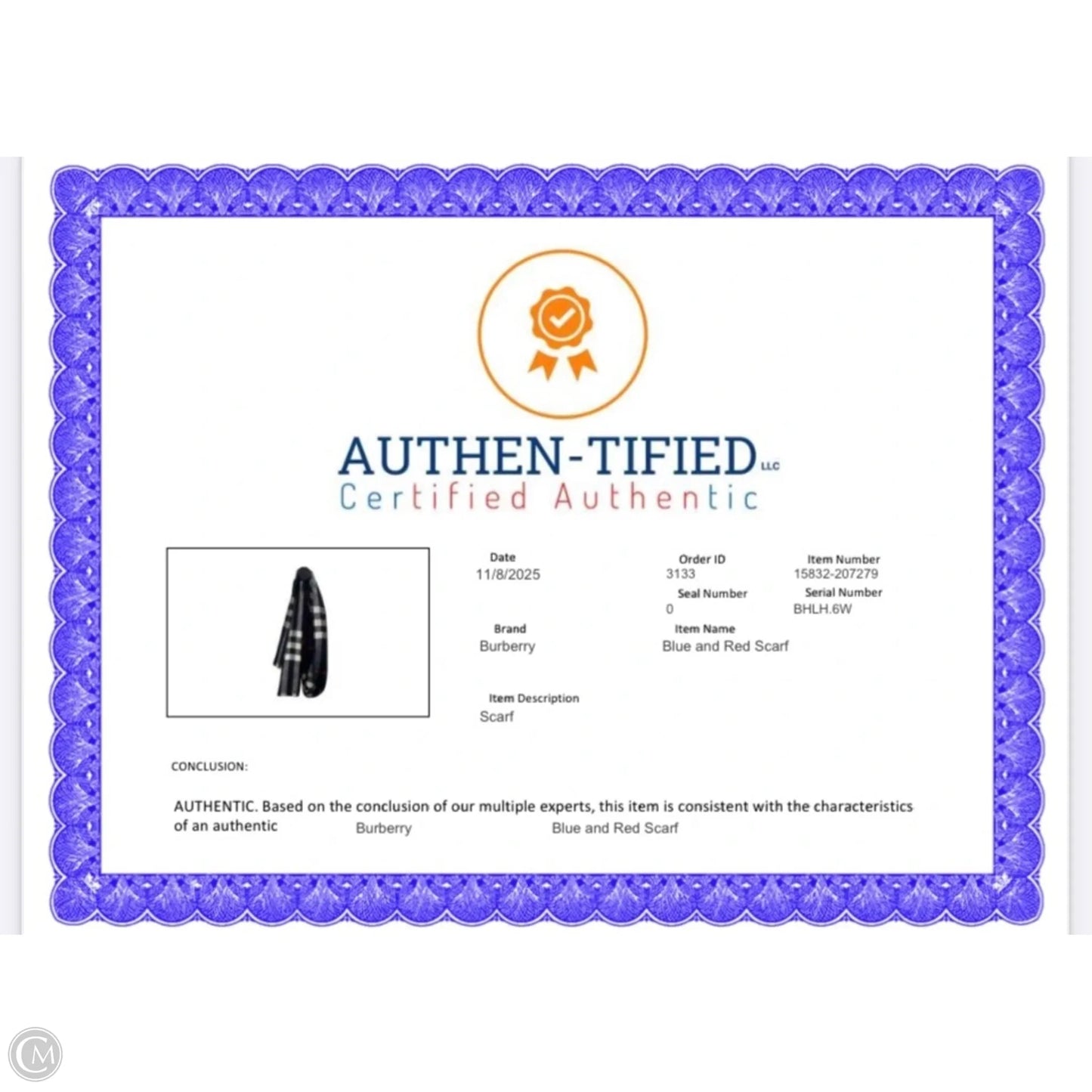 Scarf Luxury Designer By Burberry