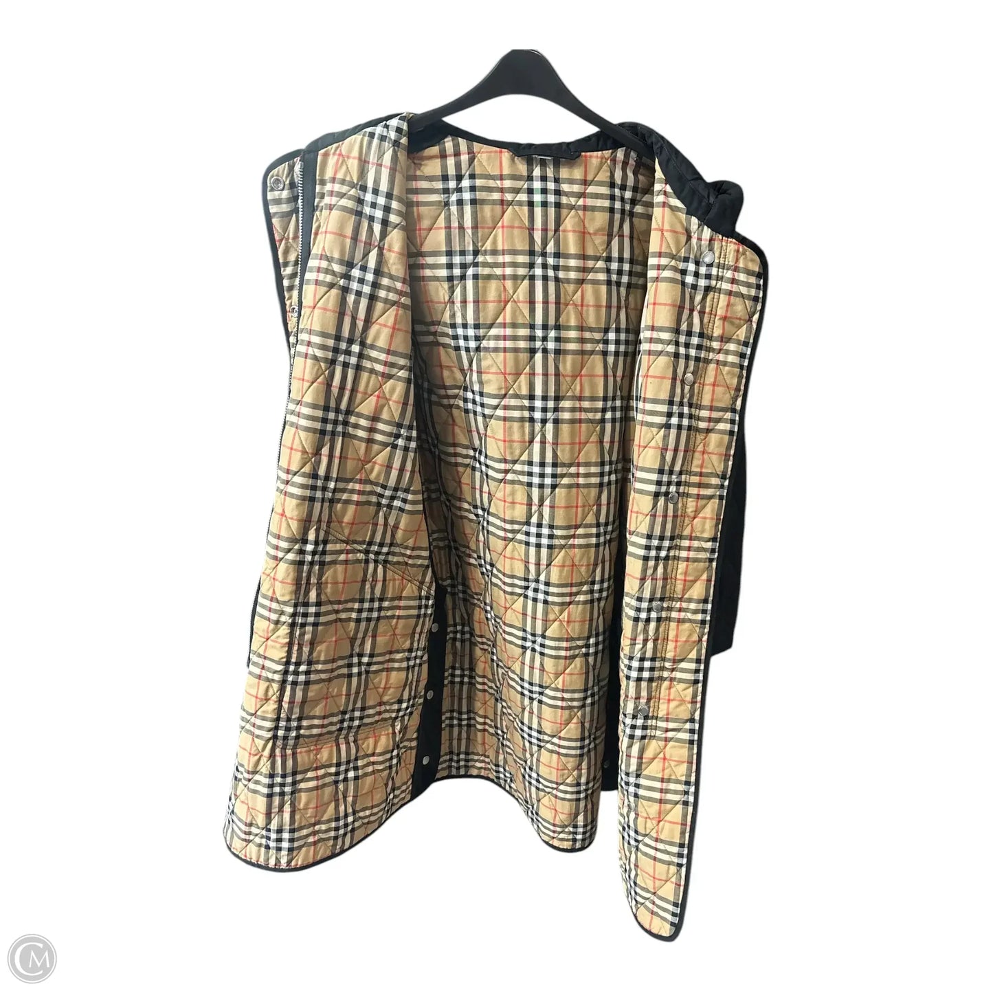 Jacket Luxury Designer By Burberry In Black, Size: L