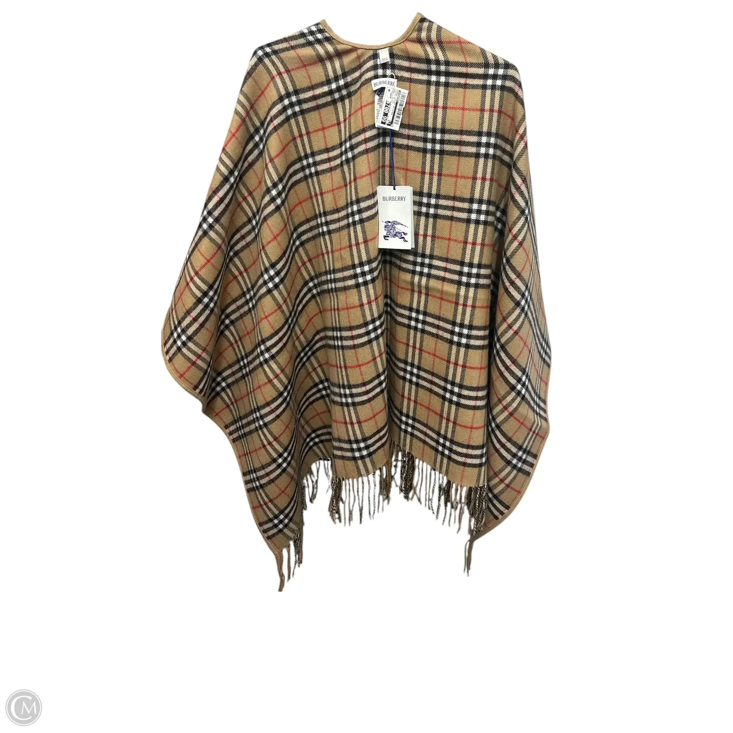 Shawl Luxury Designer  In Plaid Pattern, Size: Osfm