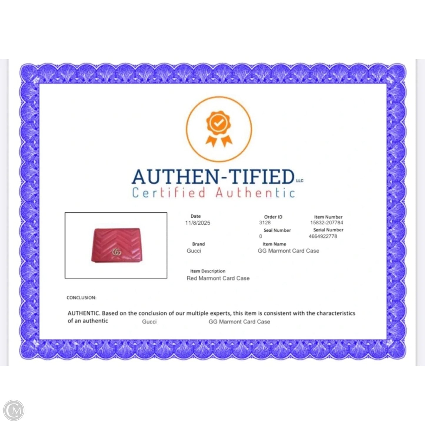 Wallet Luxury Designer By Gucci, Size: Medium