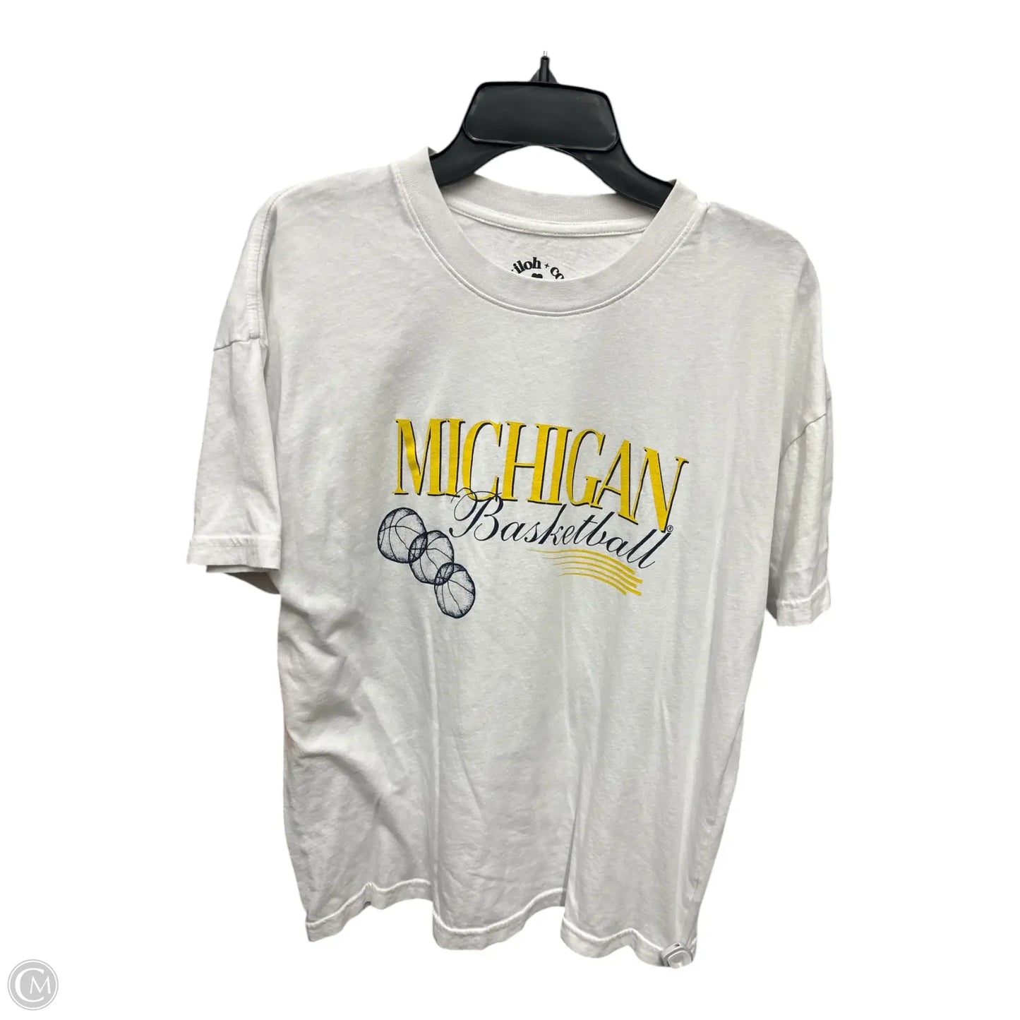 Top Short Sleeve Basic By Clothes Mentor In White, Size: M