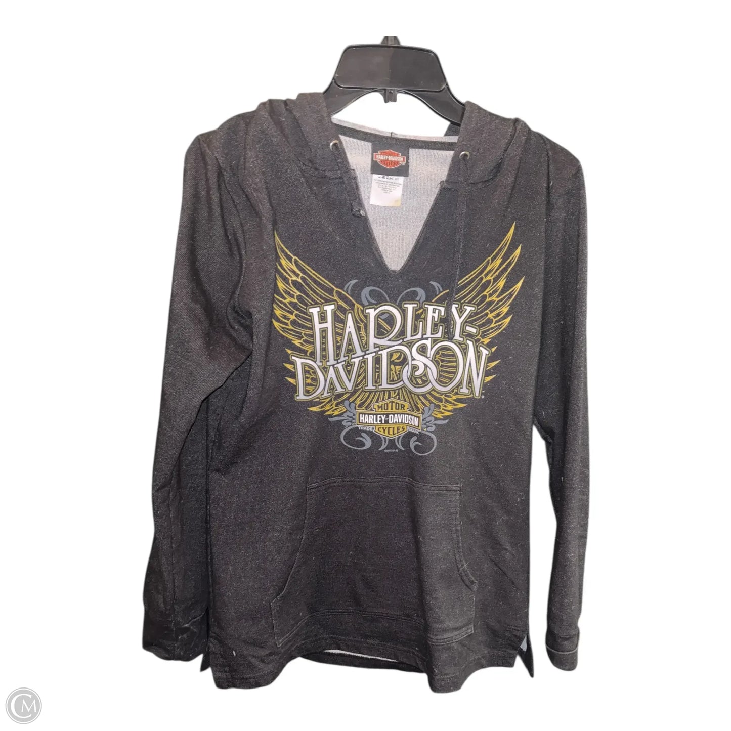Top Long Sleeve By Harley Davidson In Black, Size: M