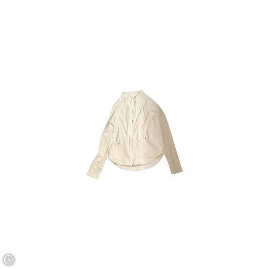 Athletic Jacket By Athleta In White, Size: L