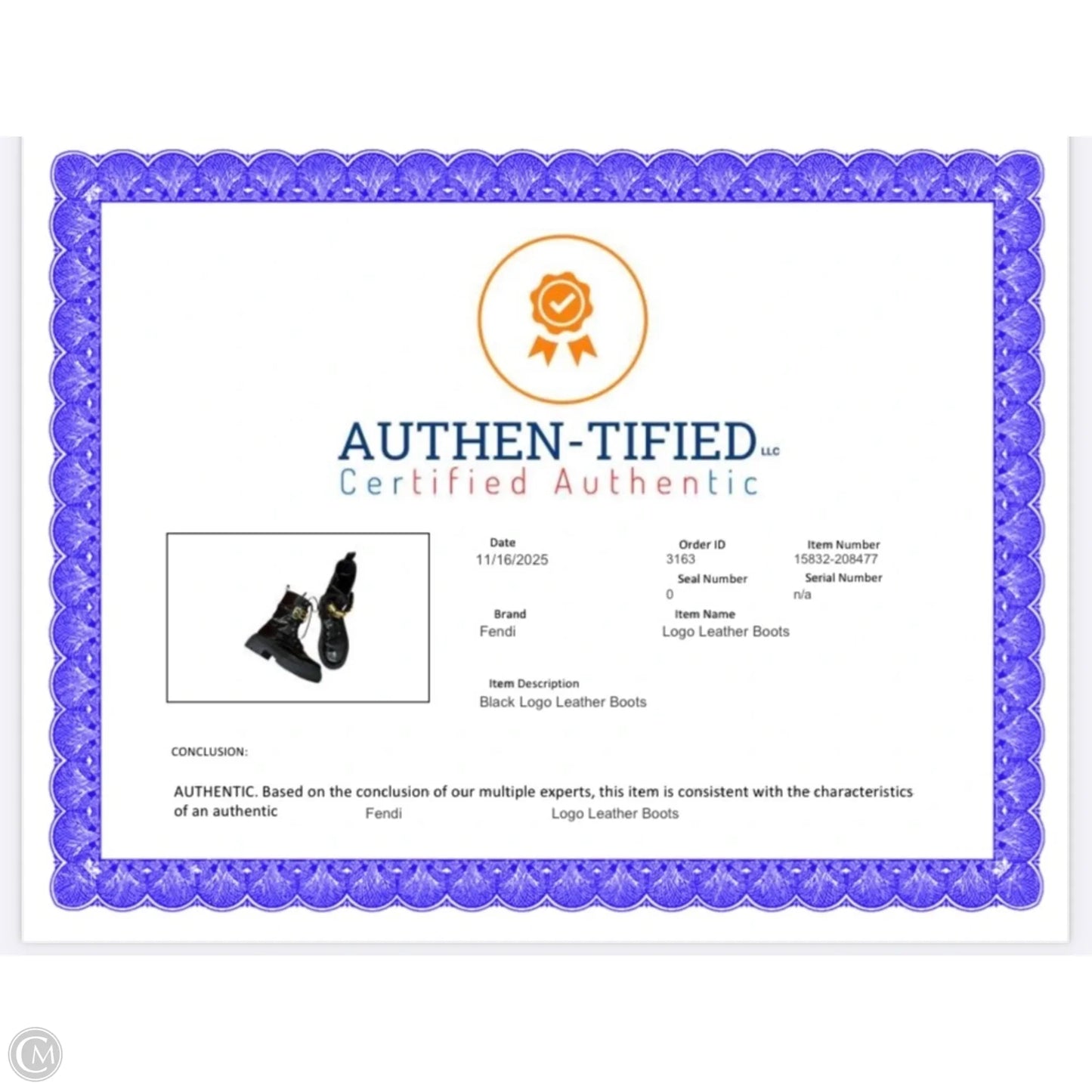 Boots Luxury Designer By Fendi In Black