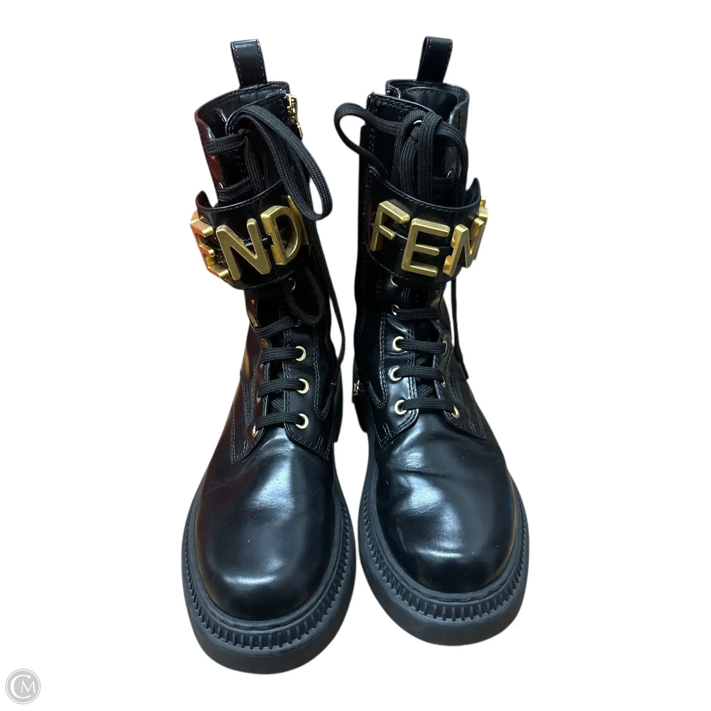 Boots Luxury Designer By Fendi In Black