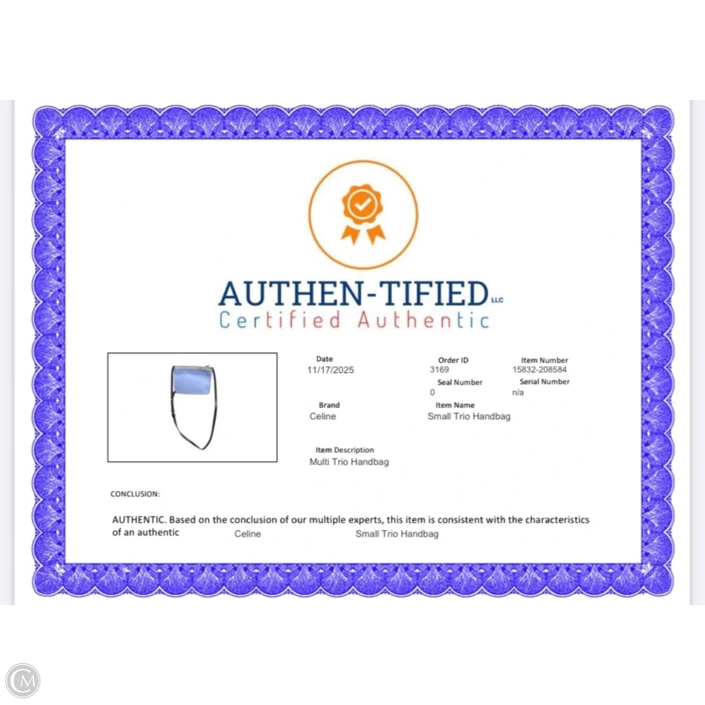 Handbag Luxury Designer By Celine, Size: Small