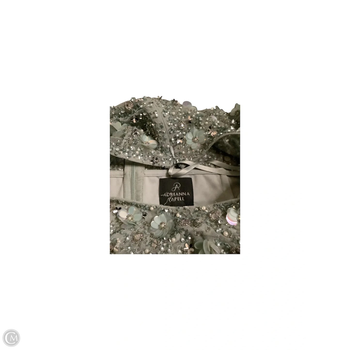 Dress Party Midi By Adrianna Papell In Green, Size: 14