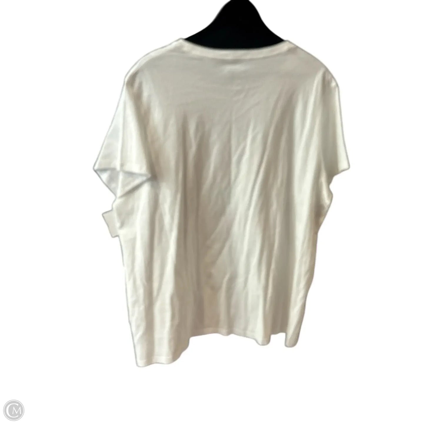 Top Short Sleeve Basic By Draper James In White, Size: 2x