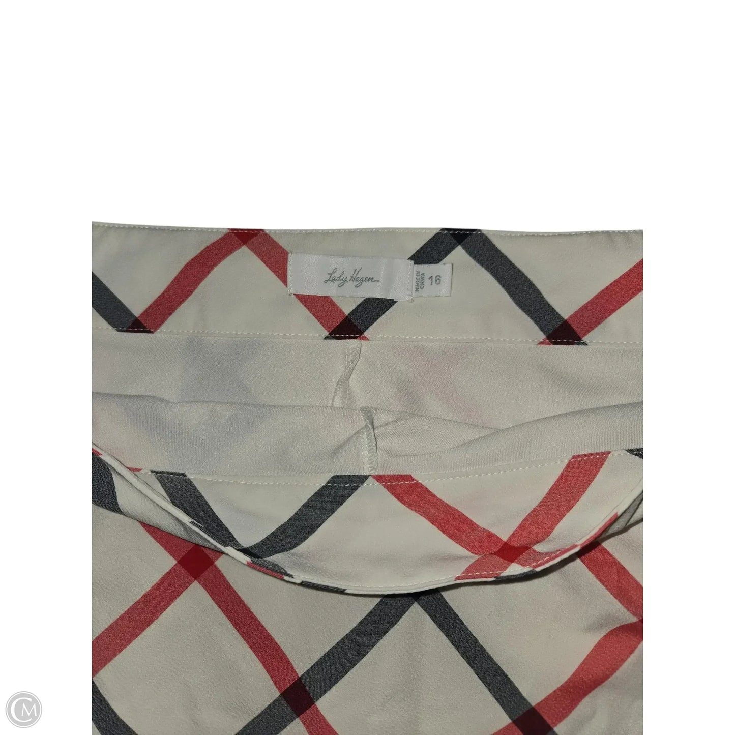 Athletic Skort By Lady Hagen In Grey & Red, Size: 16