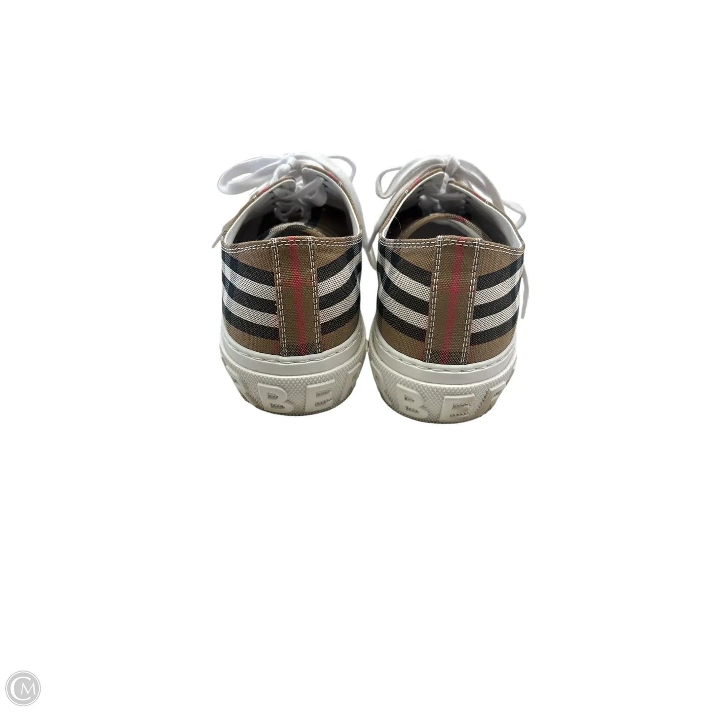 Shoes Luxury Designer By Burberry In Plaid Pattern, Size: 12