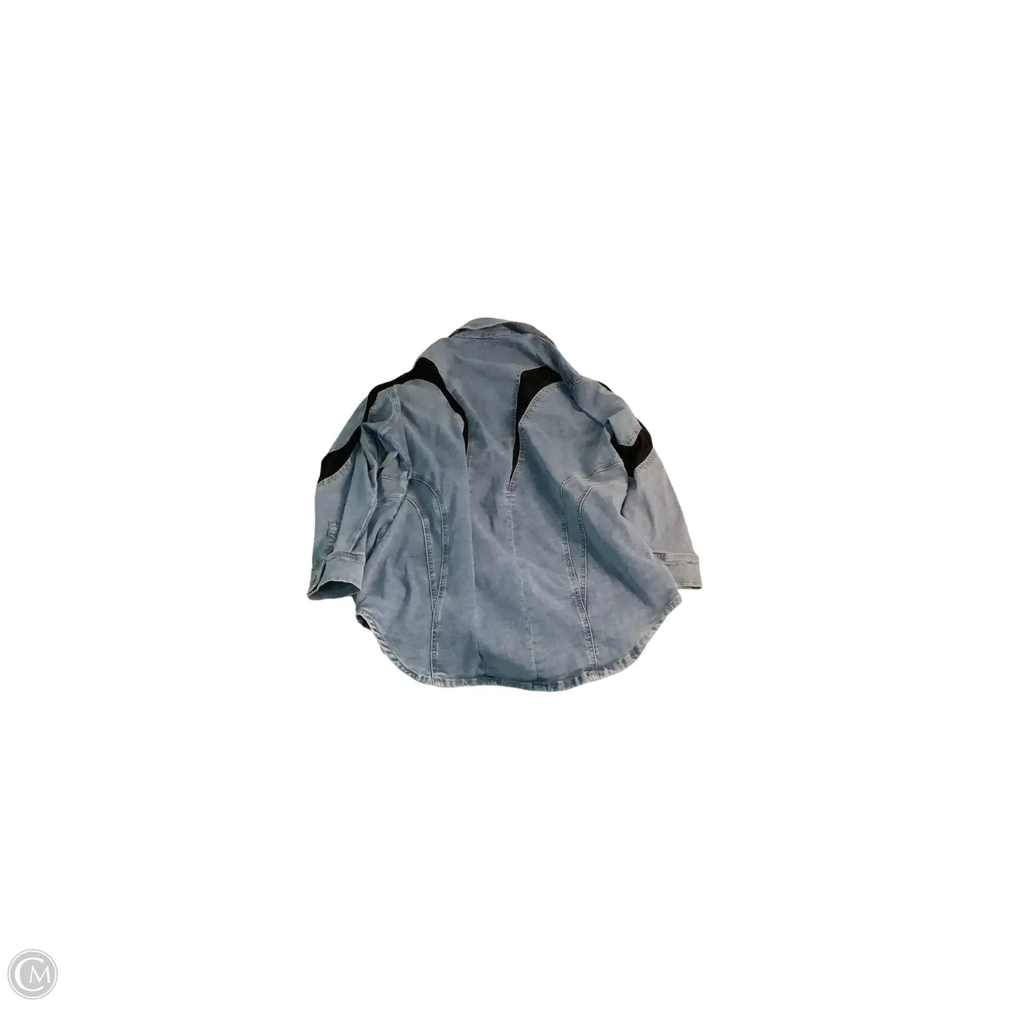 Jacket Shirt By Fashion Nova In Blue, Size: 1x