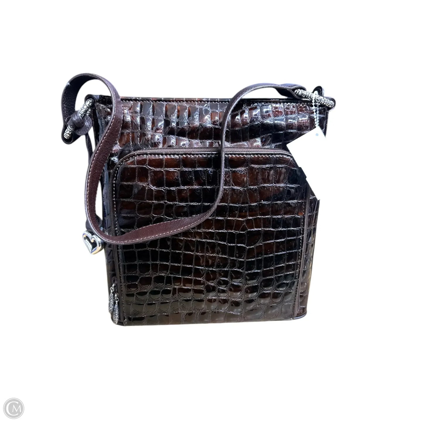 Handbag Leather By Brighton, Size: Medium