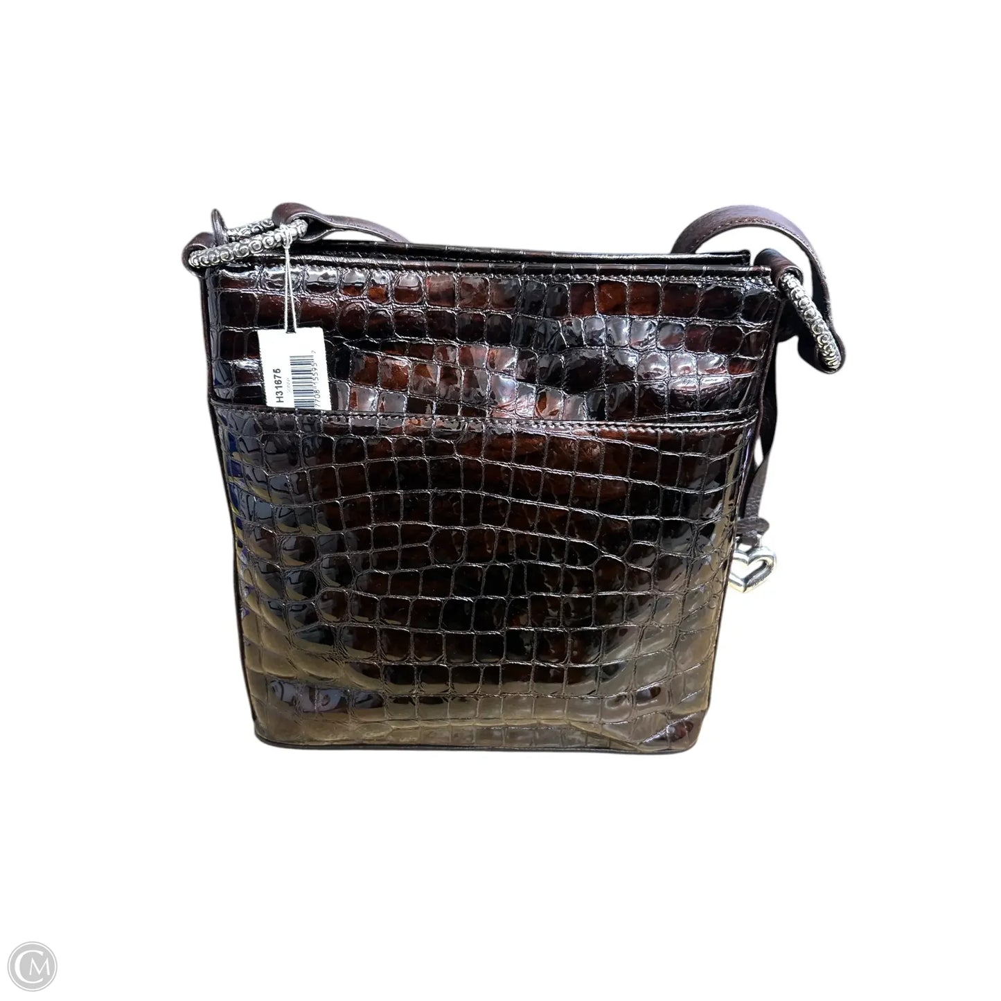 Handbag Leather By Brighton, Size: Medium