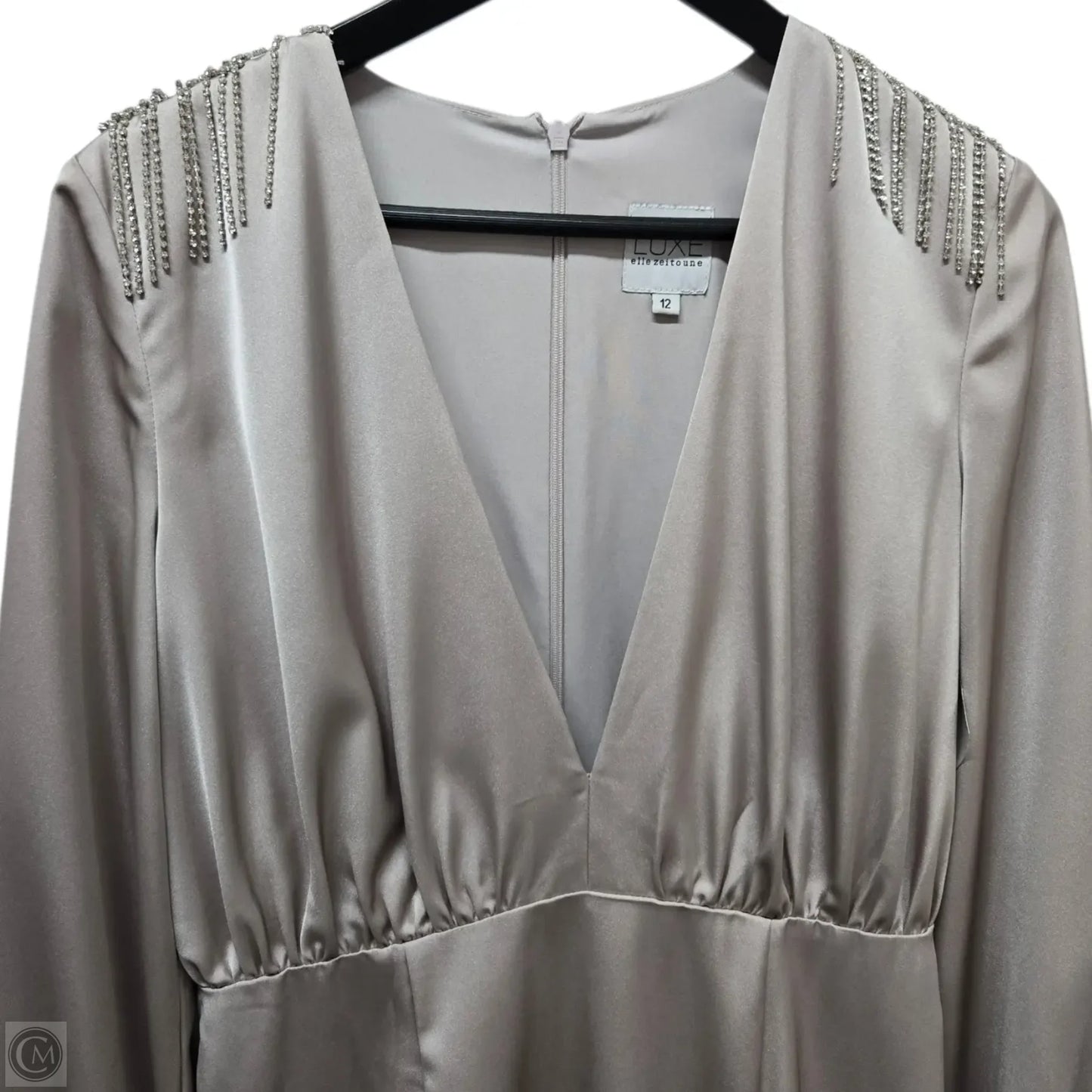 Dress Party Long By ELLE ZEITOUNE In Beige, Size: 12