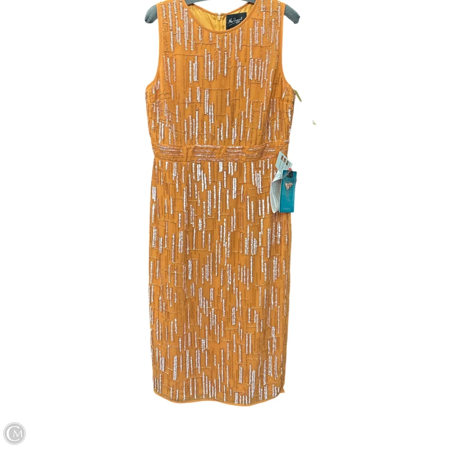 Dress Party Long By Mac Duggal In Orange, Size: 12