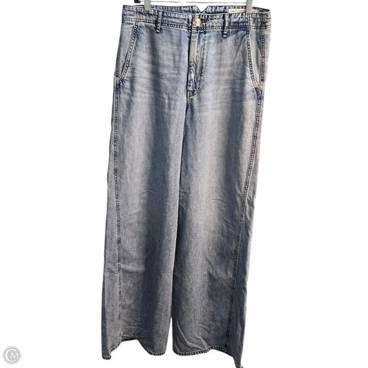 Jeans Wide Leg By Rag And Bone In Blue, Size: 10