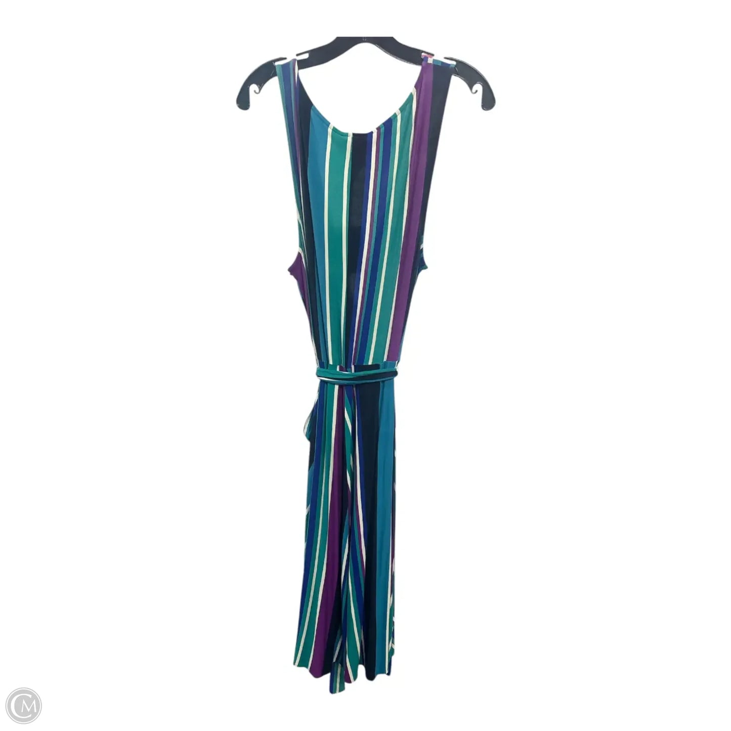 Dress Casual Midi By Dkny In Striped Pattern, Size: Xl