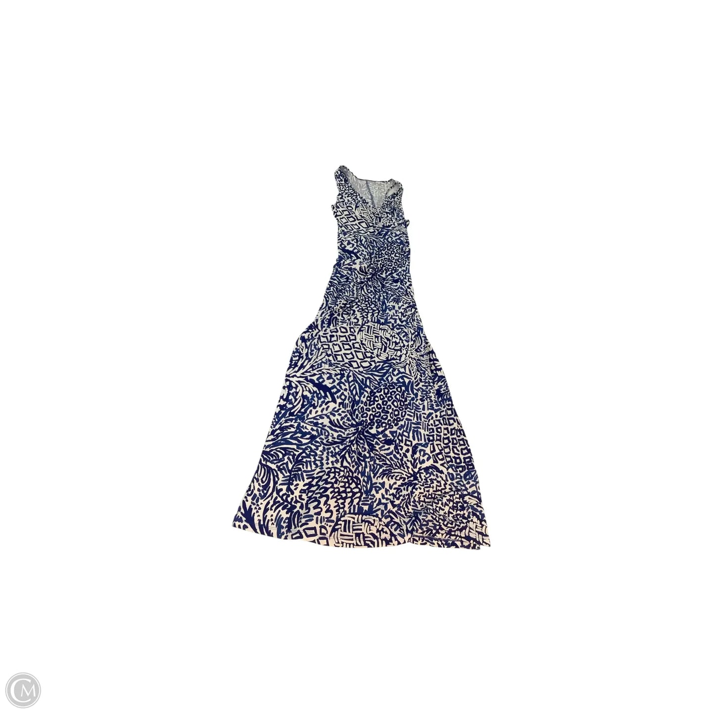 Dress Designer By Lilly Pulitzer In Blue & White, Size: M