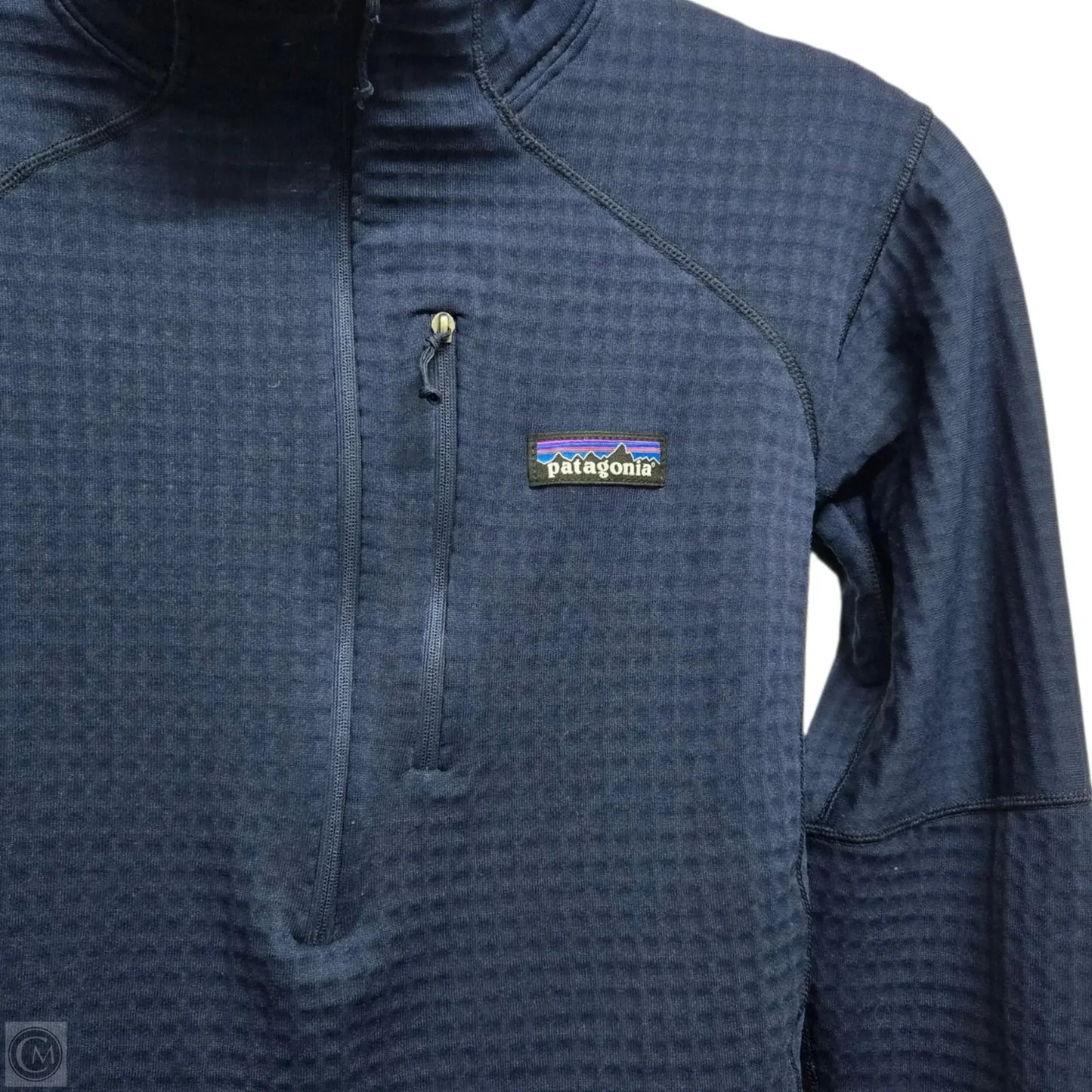 Top Long Sleeve By Patagonia In Navy, Size: M