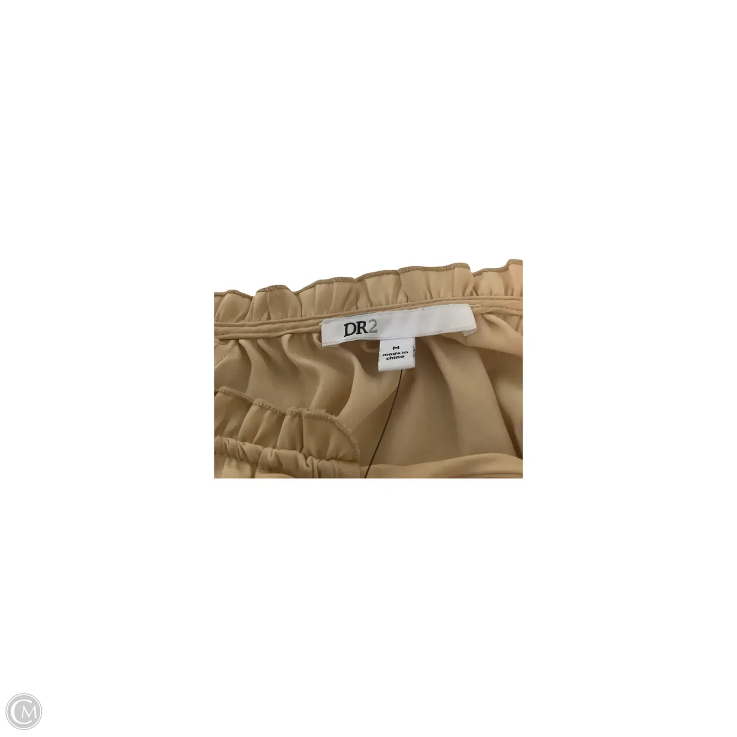 Top Long Sleeve By Dr2 In Tan, Size: M