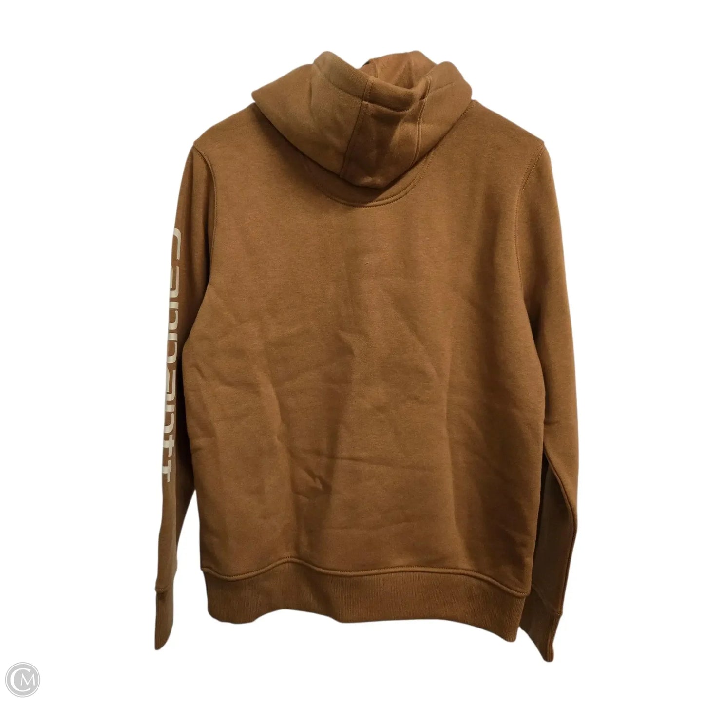 Sweatshirt Hoodie By Carhartt In Tan, Size: M
