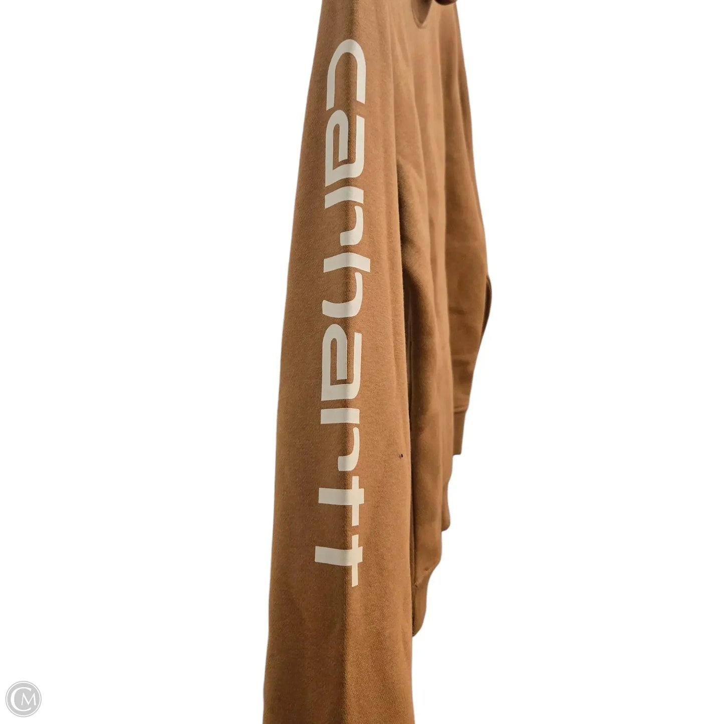 Sweatshirt Hoodie By Carhartt In Tan, Size: M