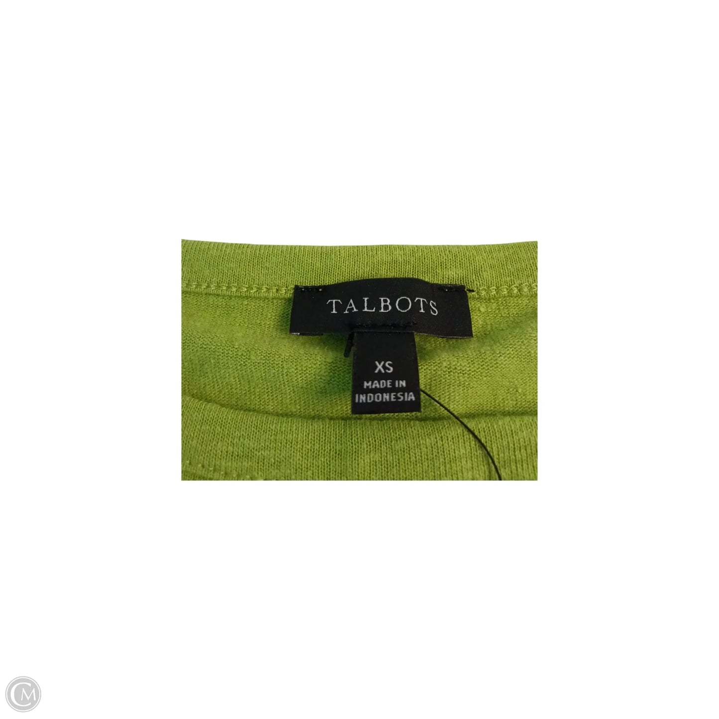 Top Sleeveless By Talbots In Green, Size: Xs