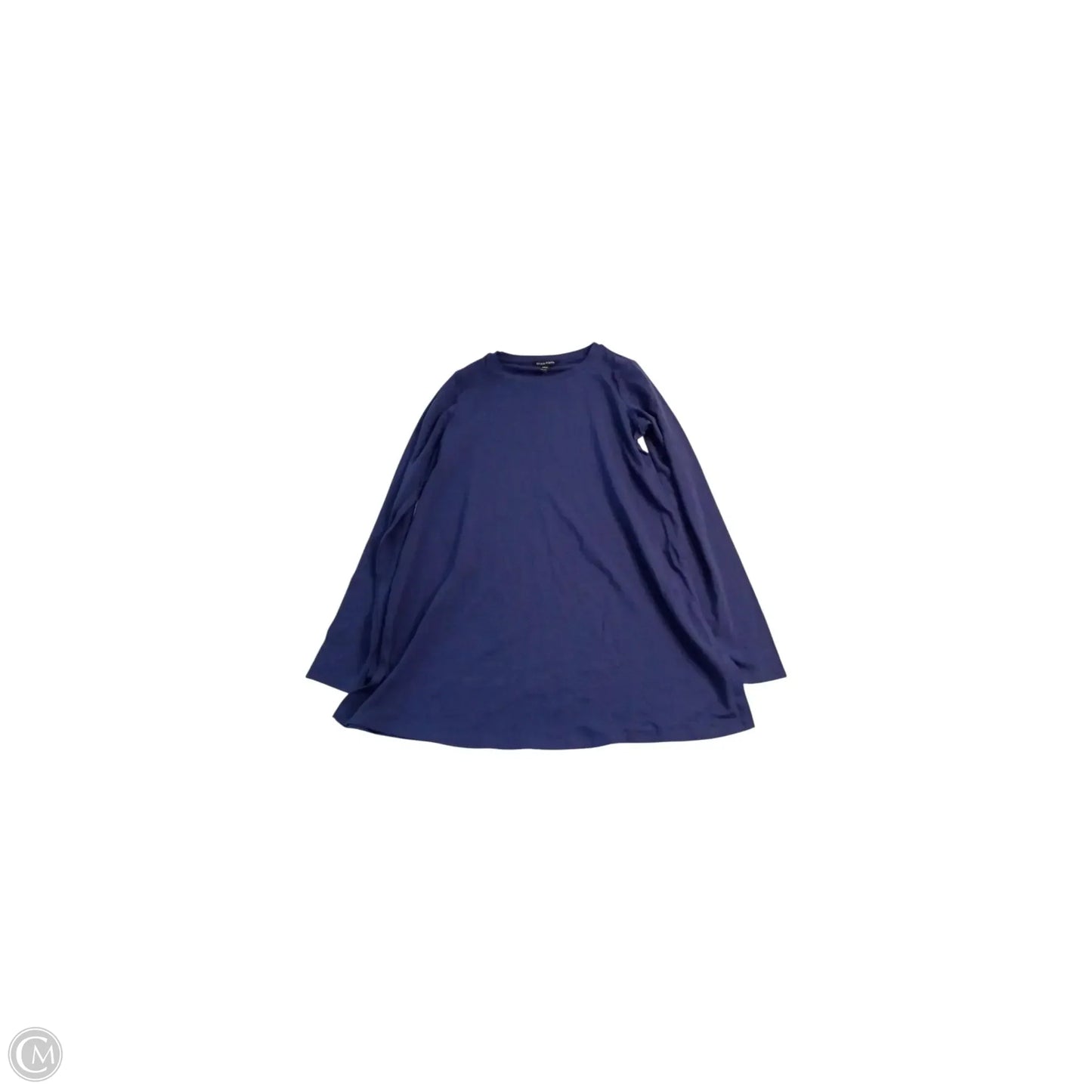 Top Long Sleeve Basic By Eileen Fisher In Navy, Size: Xxs