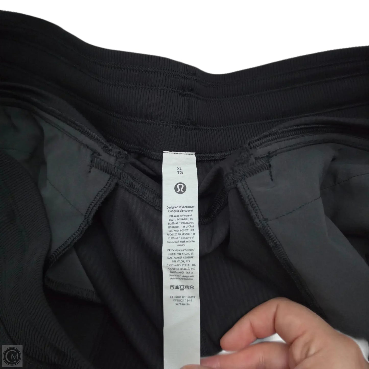 Athletic Pants By Lululemon In Black, Size: Xl